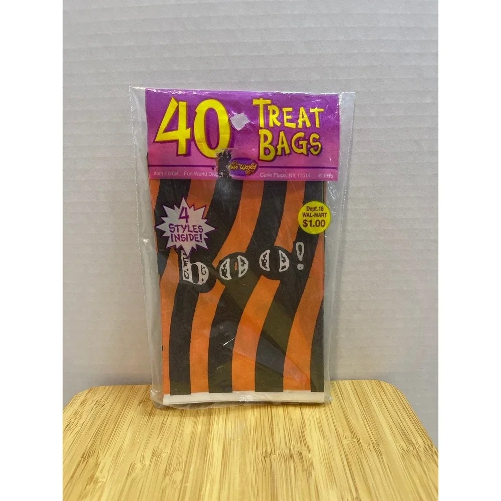 Vintage Halloween Treat Bags‎ Fun World 40 bags